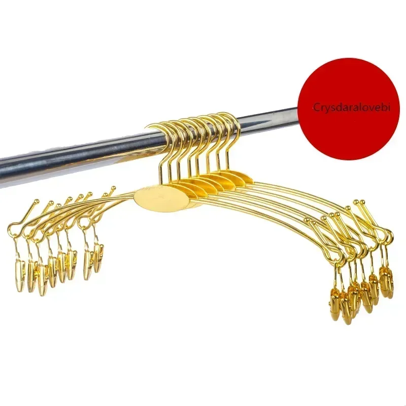 10/20/30/40pcs Underwear Hangers Metal Bra Clips Socks Panty Racks Home Drying Clothes Hanger With Clips Free custom logo