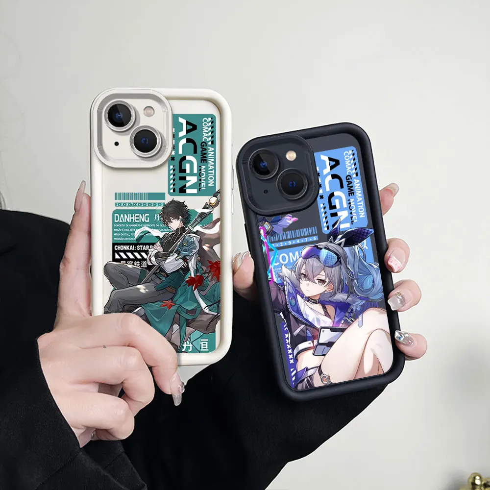Game Honkai Star Rail Phone Case For Redmi Note 13 12 12S 11 11T 11S 10 9 9S 8 Pro Plus 7 A1 A2 4G 5G Ladder Silicone Cover Case