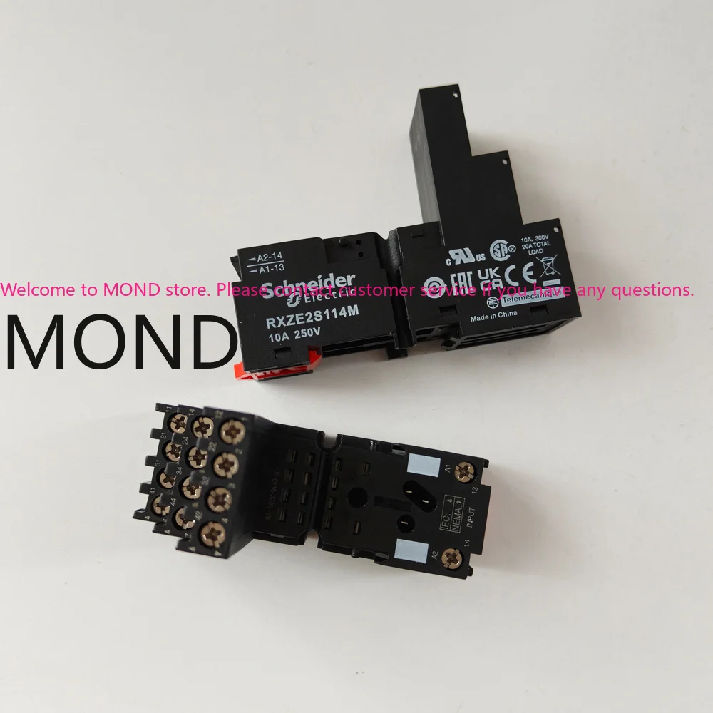 New Original Schneider Electric 10PCS  RXZE2S108M RXZE2S111M RXZE2S114M Separable Relay 8 11 14 Pin 12A