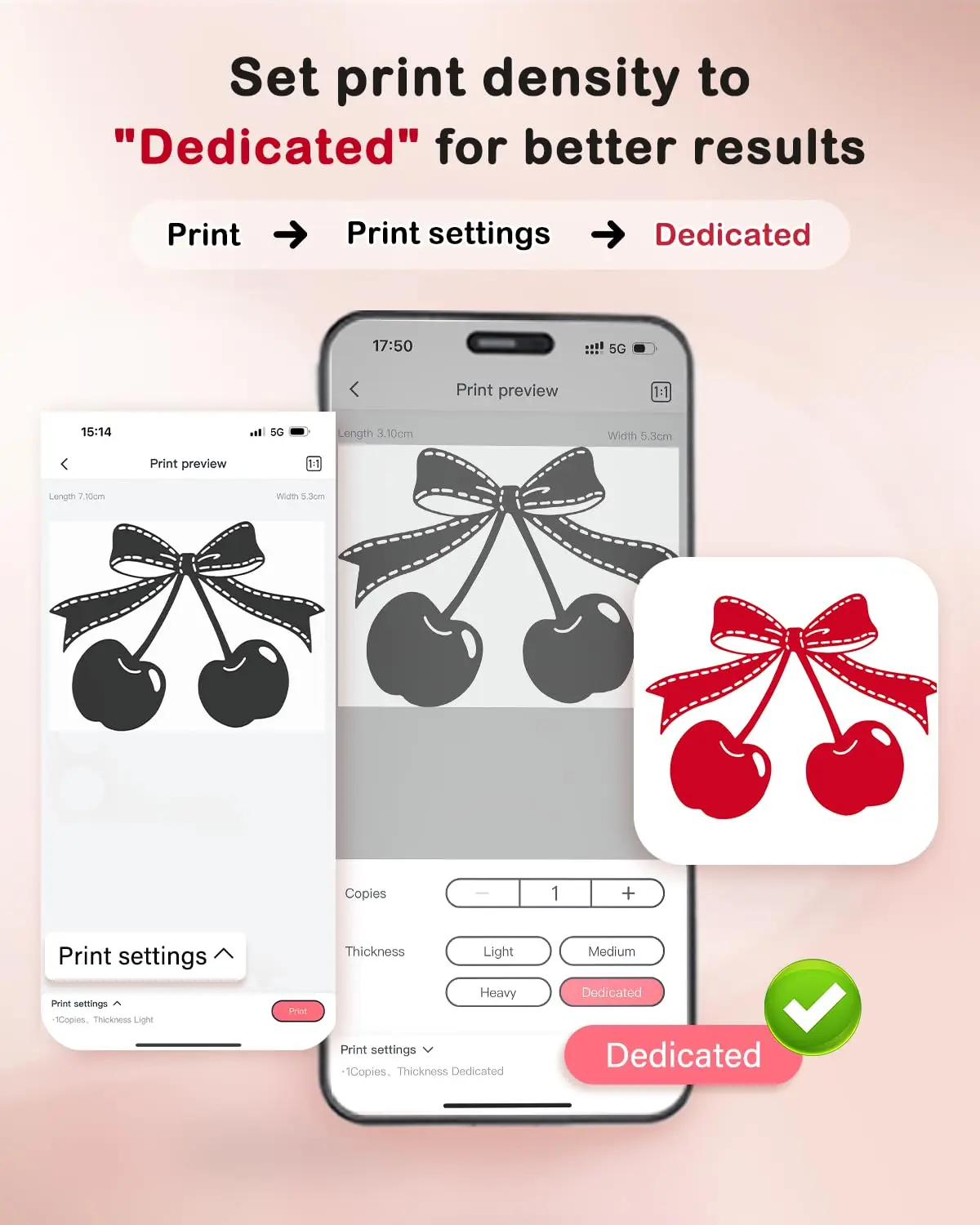 5 لفات Phomemo T02 طباعة ورق حراري لاصق أحمر، ورق طابعة ملون، متوافق مع T02/M02X/M02L