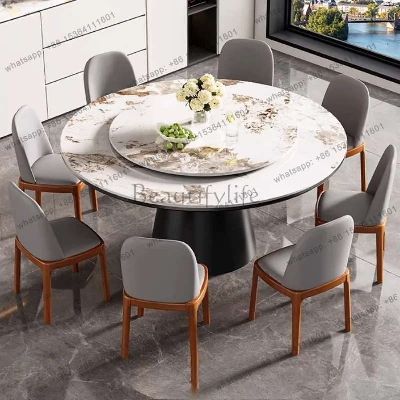 PG Round Modern Dining Table Luxury Nordic Lounge Service Dining Table Living Room Mid Century Mesas De Jantar Kitchen Furniture