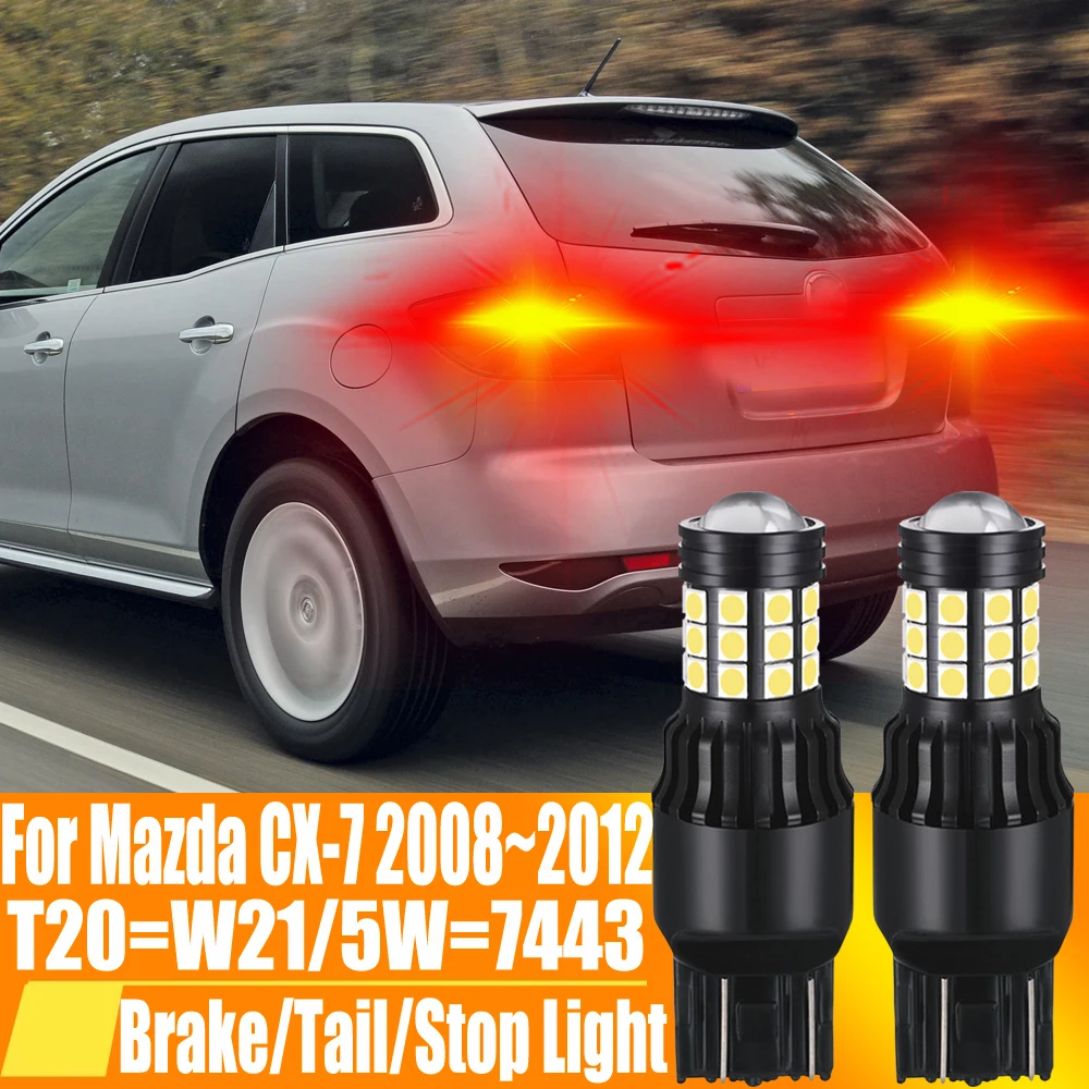 Задняя фонарь тормозной лампы T20 W21/5W 7443 W21W 580 7440 фонарь задняя фонарь для Mazda CX7 2008 ~ 2012