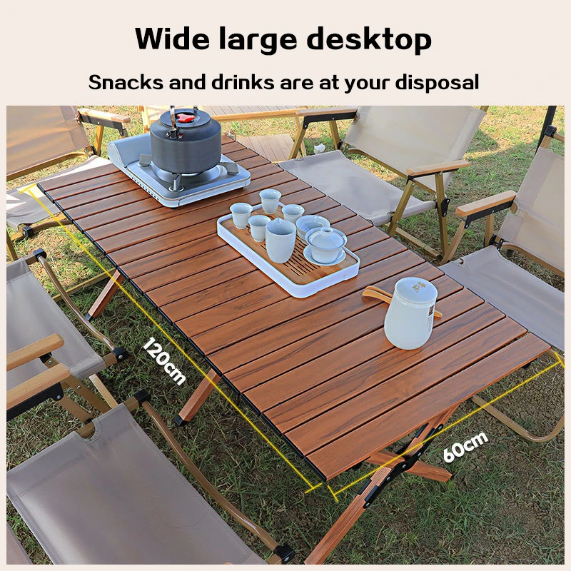 Outdoor Folding Table Portable Egg Roll Table Picnic Camping Table Car Mounted Rent House Picnic Table Complimentary Storage Bag