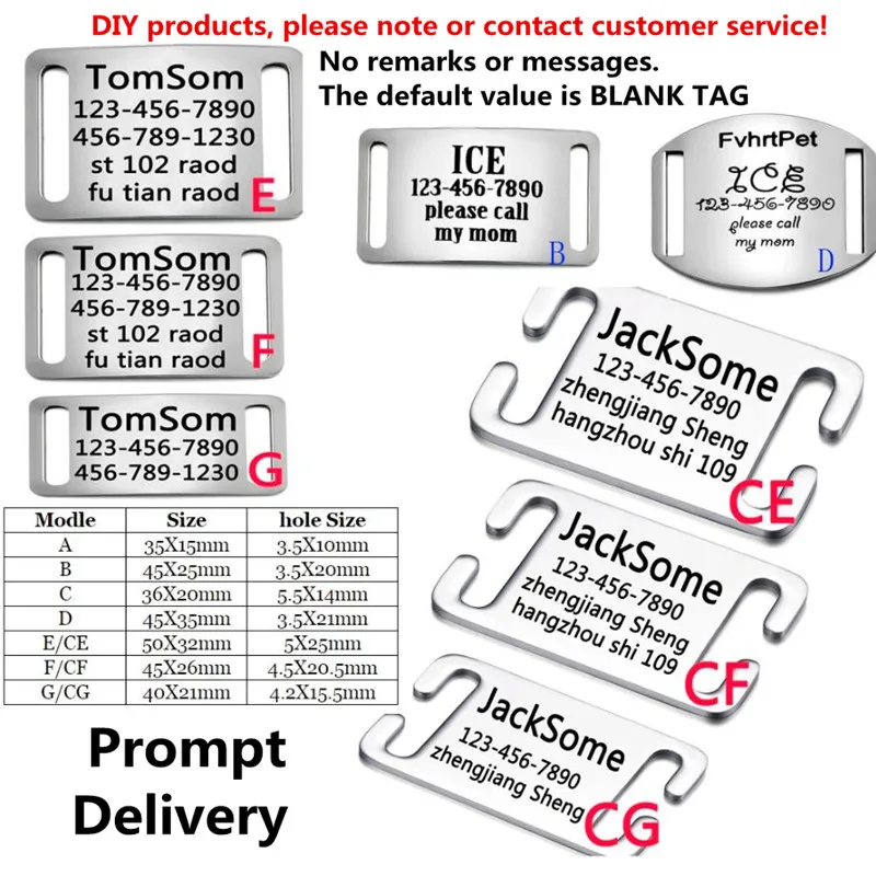 Etiqueta de identificación personalizada para perros y gatos, etiqueta de identificación personalizada para teléfonos con nombre de mascotas de acero inoxidable, suministros de productos para COLLAR