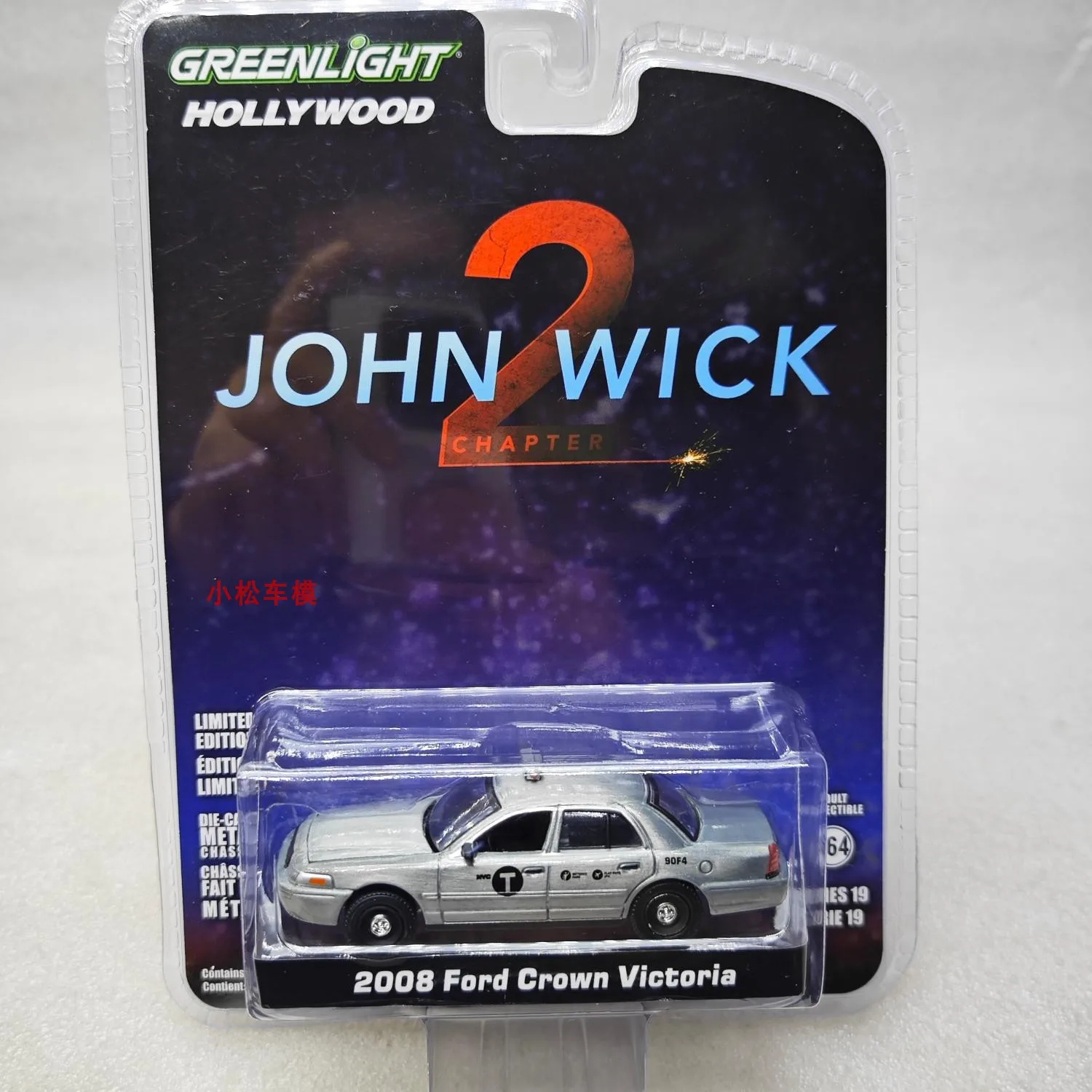 

Green Light 1:64 Chapter 2 John Wick-2008 Ford Crown Victoria Taxi Varnish 44790-F Car Model Collection Gifts Toys