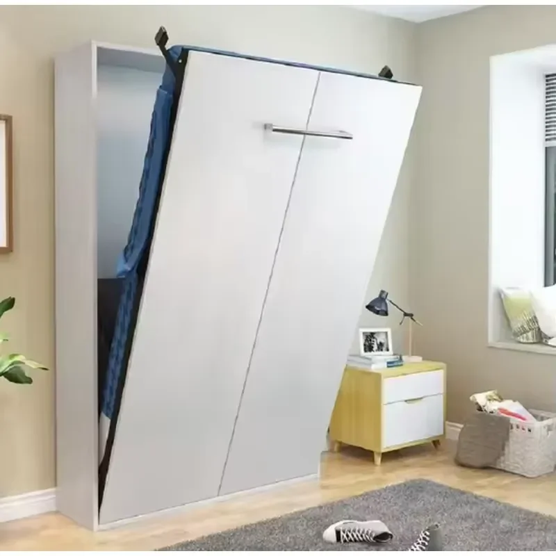Queen Size Wall Bed Space Saving Murphy Bed Foldable Invisible Rollaway Bed Furniture view 5