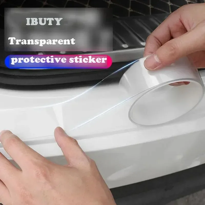 

For Tesla Model Y 2020-2025 Car Door Sill Protection Strip Transparent Material Car Threshold Guard Trim Sticker