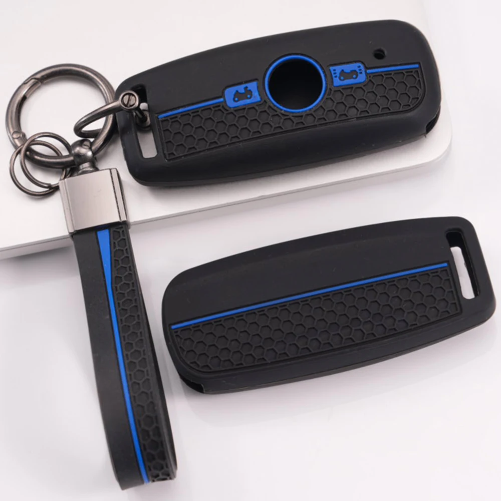 Key Case Cover With Lanyard For Honda GL1800 Gold Wing Goldwing F6B Gold Wing Tour DCT Easy Install Shock Absorbing Non Slip
