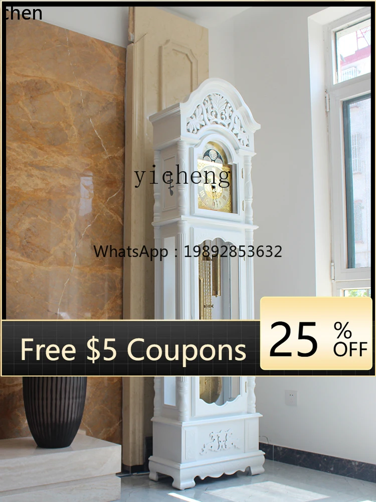 L3-20  floor clock, living room, Polaris movement, household Chinese retro mechanical seat clock, vertical pendulum clock