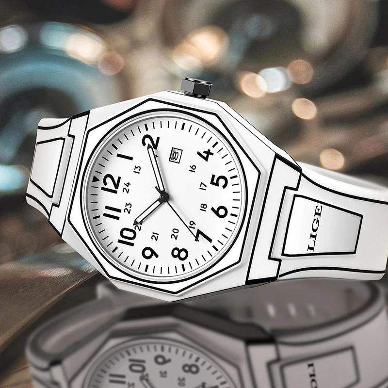 Relogio Masculino LIGE Top Brand Luxury Mens Watches Fashion Sports Waterproof Watch For Men Casual Date Quartz Chronograph Male