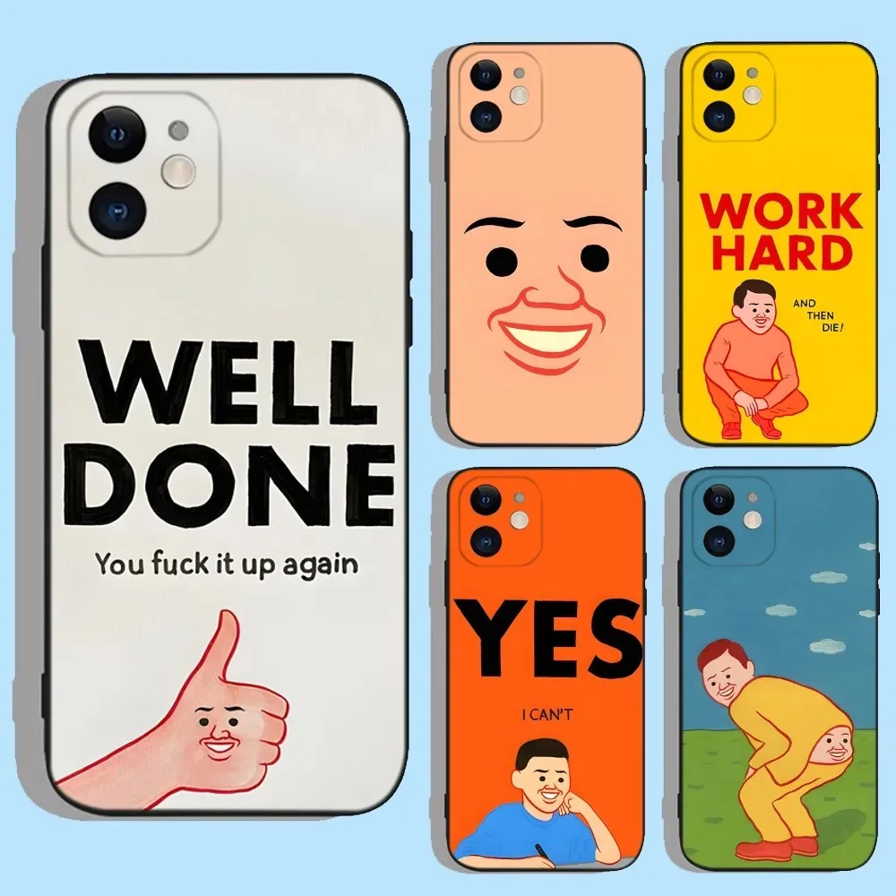 J-Joan Cornella Art Phone Case For iPhone 11 12 13 14 15 Pro Max 7 8 Mini Plus SE X XS XR Silicone Funda