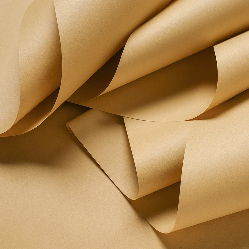 Imagem -02 - Hysen Brown Kraft Paper Roll Adequado para Embrulhar o Presente Dunnage e Parcela Papel de Embrulho Biodegradável Envoltório de Embalagem Grosso