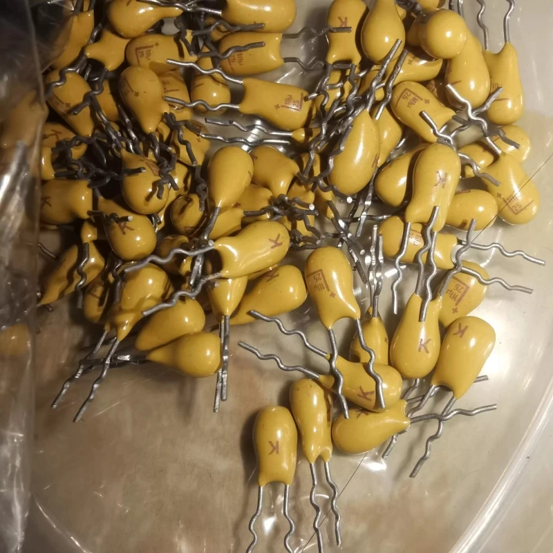 US 25V10UF 10% soybean grain tantalum capacitor fixed pin