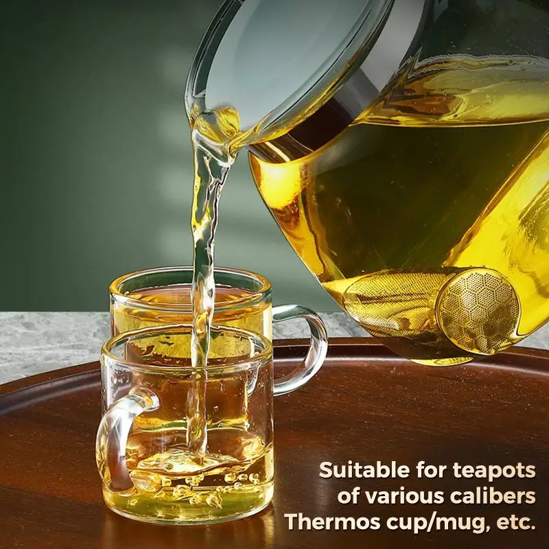 Tee-Infuser aus Edelstahl 316 mit ultrafeiner Netzverlängerungskette für das Aufgießen von losen Teeblättern zu Hause, im Büro oder auf Reisen. – Detail 5