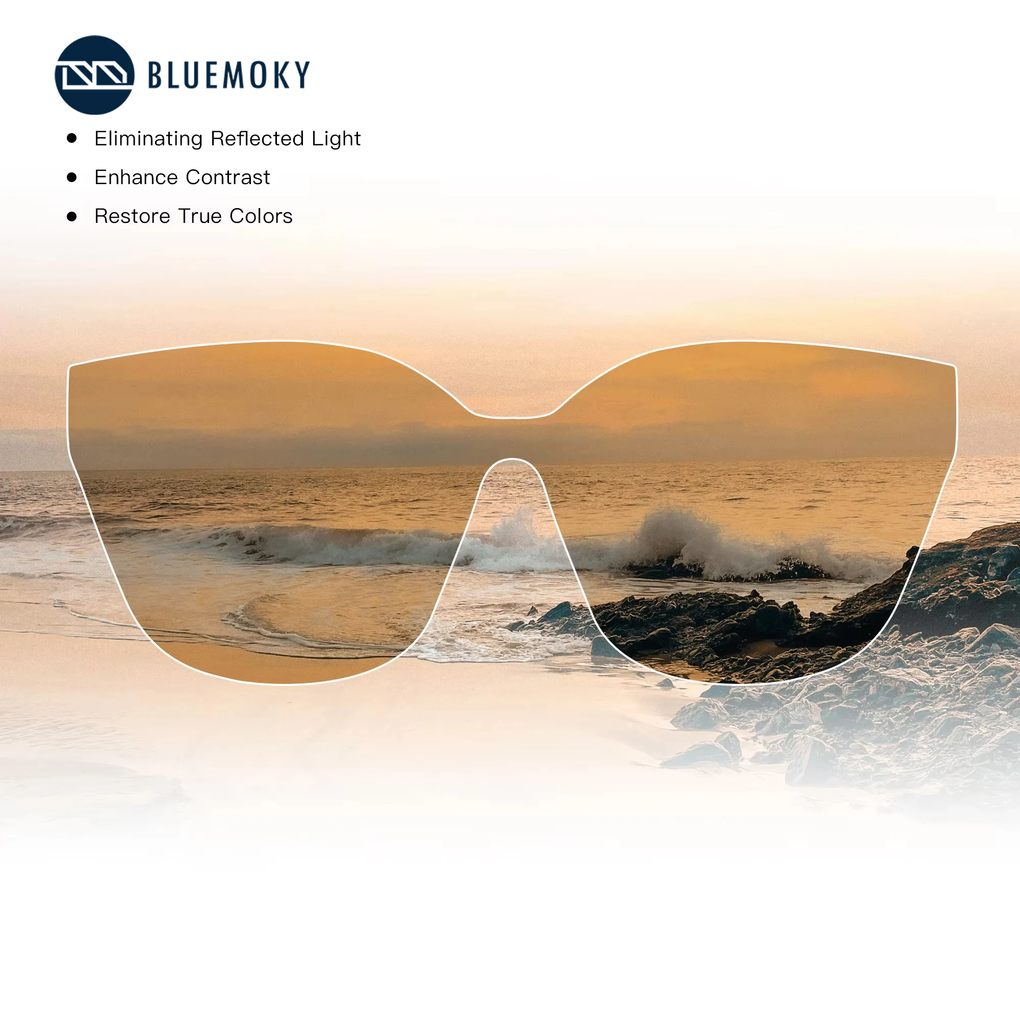 BLUEMOKY Butterfly Sunglasses For Women Acetate Polarized Sun Glasses UV400 Protection Shades For Ladies