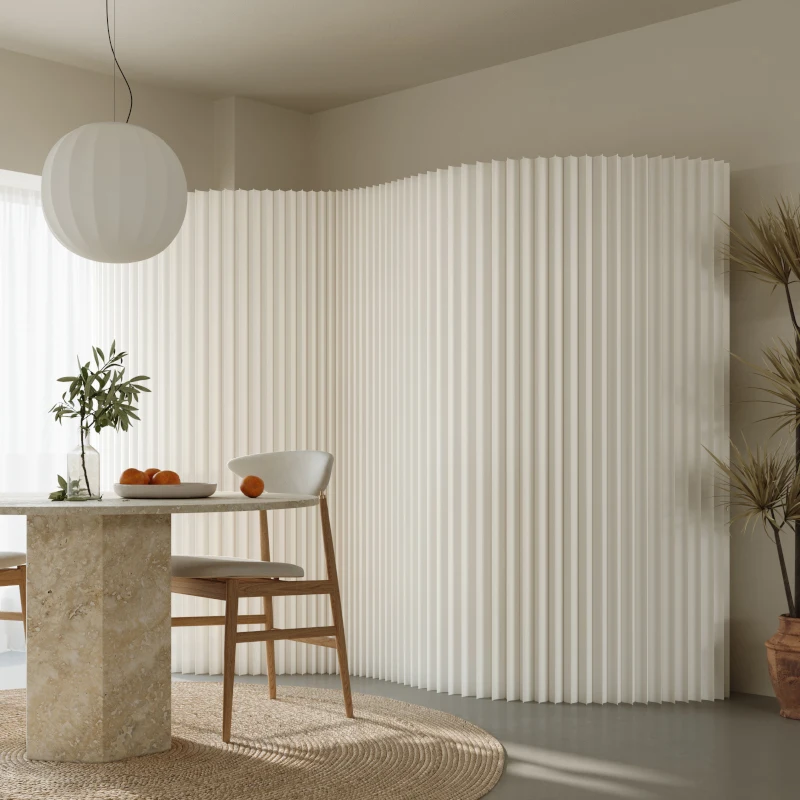 Retractable Kraft Paper Honeycomb Partition Wall Portable Folding Accordion Room Divider For Exhibition Backdrop Display