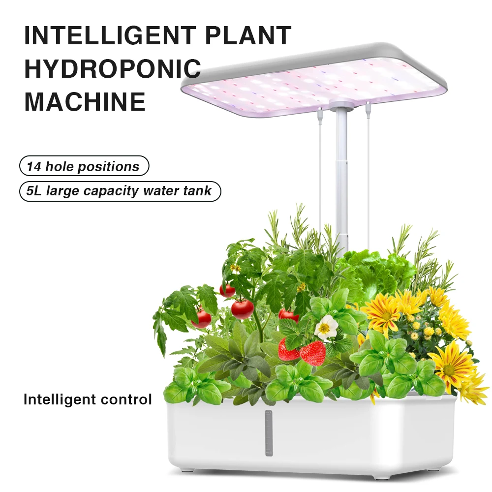 

Tuya WiFi Plant Hydroponics System LED Growing Light Soilless Smart Planting Machine Self Watering Indoor Gardening Planter