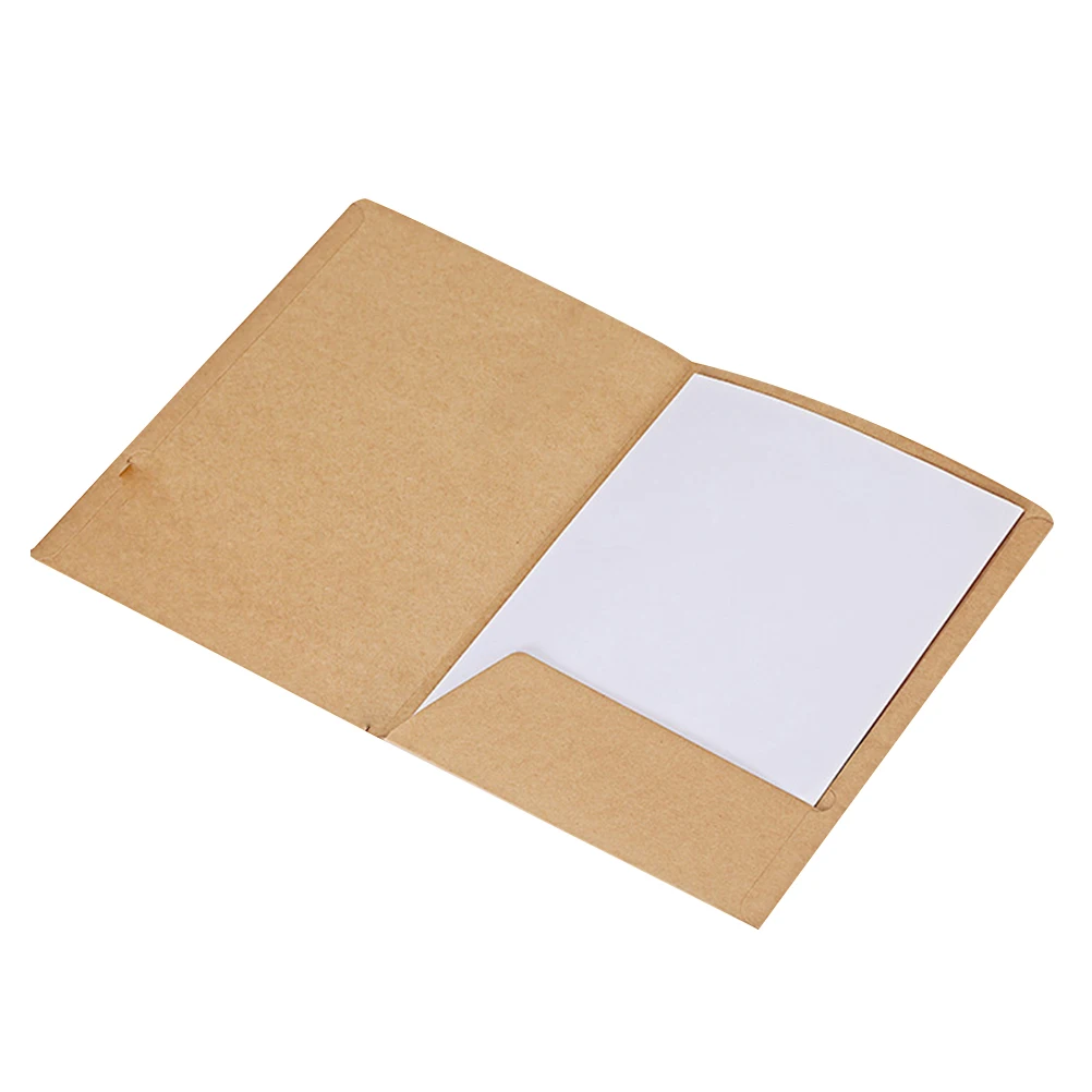 

30pcs A4 Kraft Paper Presentation Folder Project File Document Folder Office Accessories (Kraft Paper)