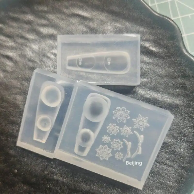 الكرتون كريستال الكرة تدفق كيس ثلاثية الأبعاد قالب من السيليكون مجموعة DIY بها بنفسك مسمار الفن تصميم الإغاثة نحت مسمار الديكور وأداة مانيكير