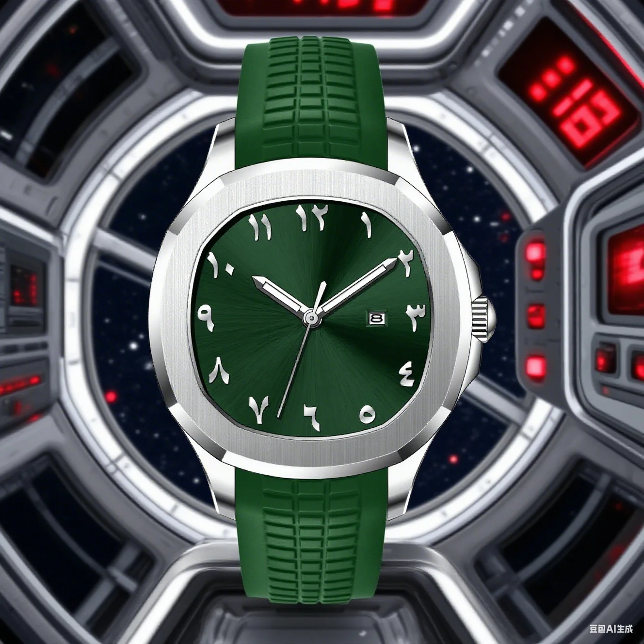 Luxury Men Sports Quartz Watch Fashion Arabic Numerals Silicone Strap Simple Casual Design Creative Gift Well-Dressed Gentlemen