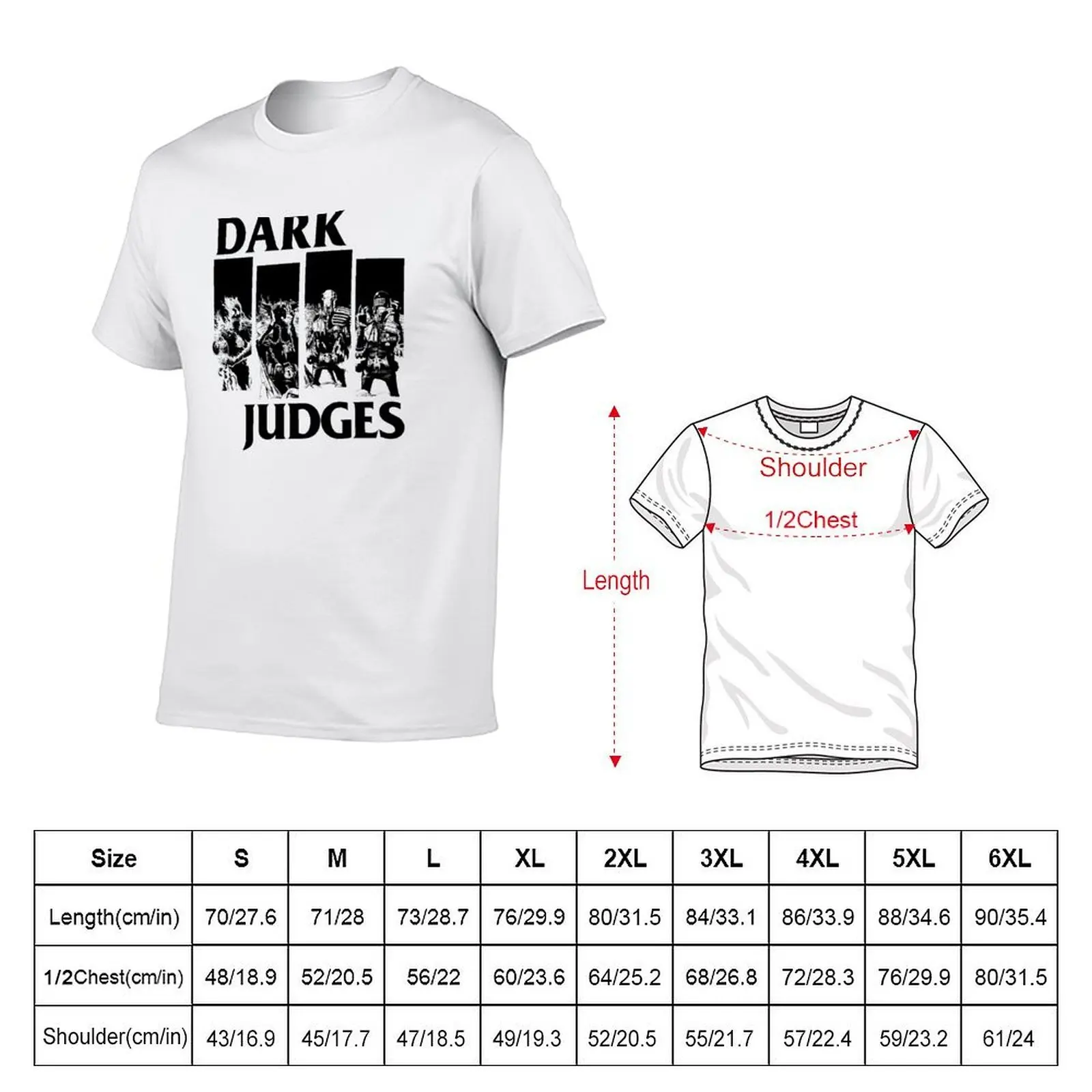 Dark Judges go punk T-Shirt plus size tops graphic t shirt vintage t shirt men