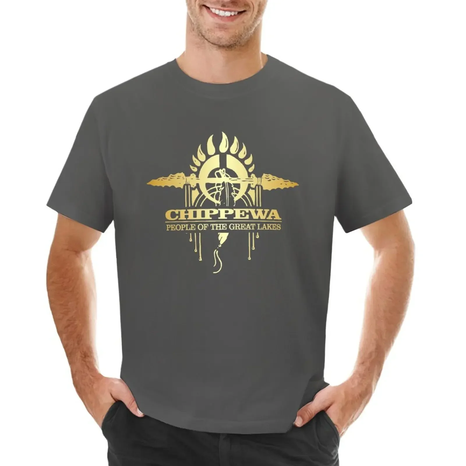 Chippewa 2 (NA) T-shirt Short sleeve tee anime clothes big and tall t shirts for men