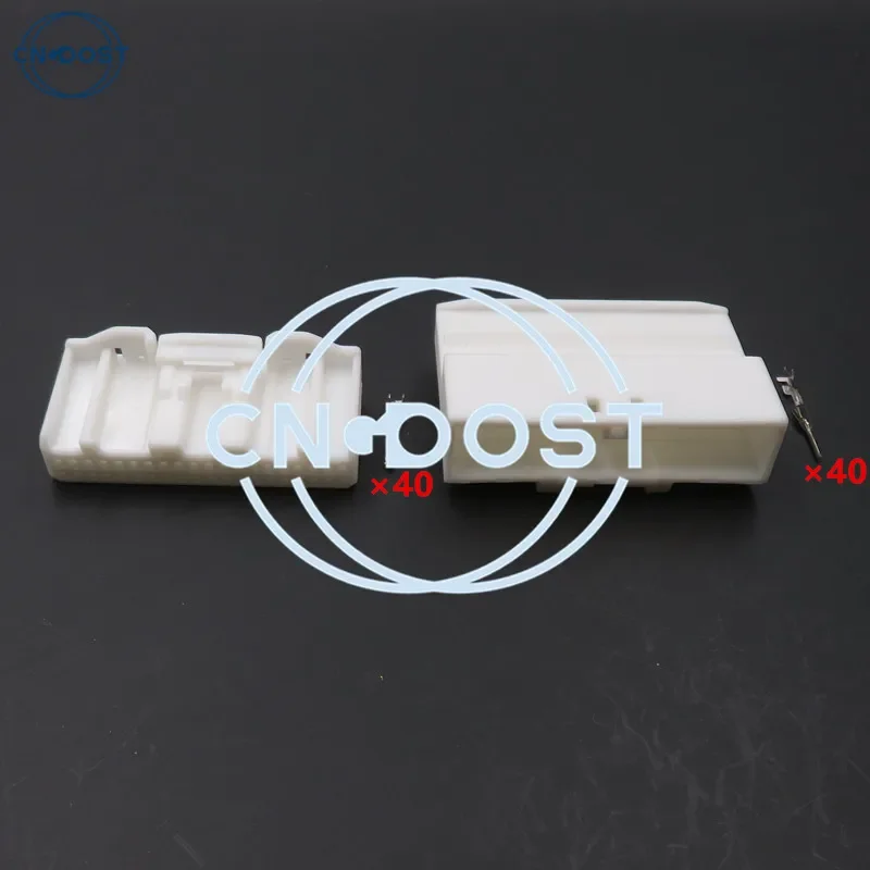 

1 Set 40 Pin 1674312-1 1318389-1 Automotive Socket AC Assembly Wiring Harness Connector With Terminals For Nissan