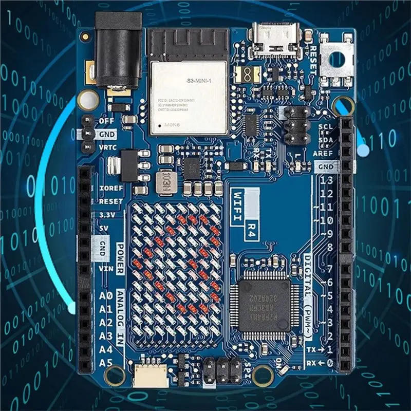 For Arduino UNO R4 Development Board Renesas RA4M1 Wifi Module Bluetooth LE Support ABX00087-A86G