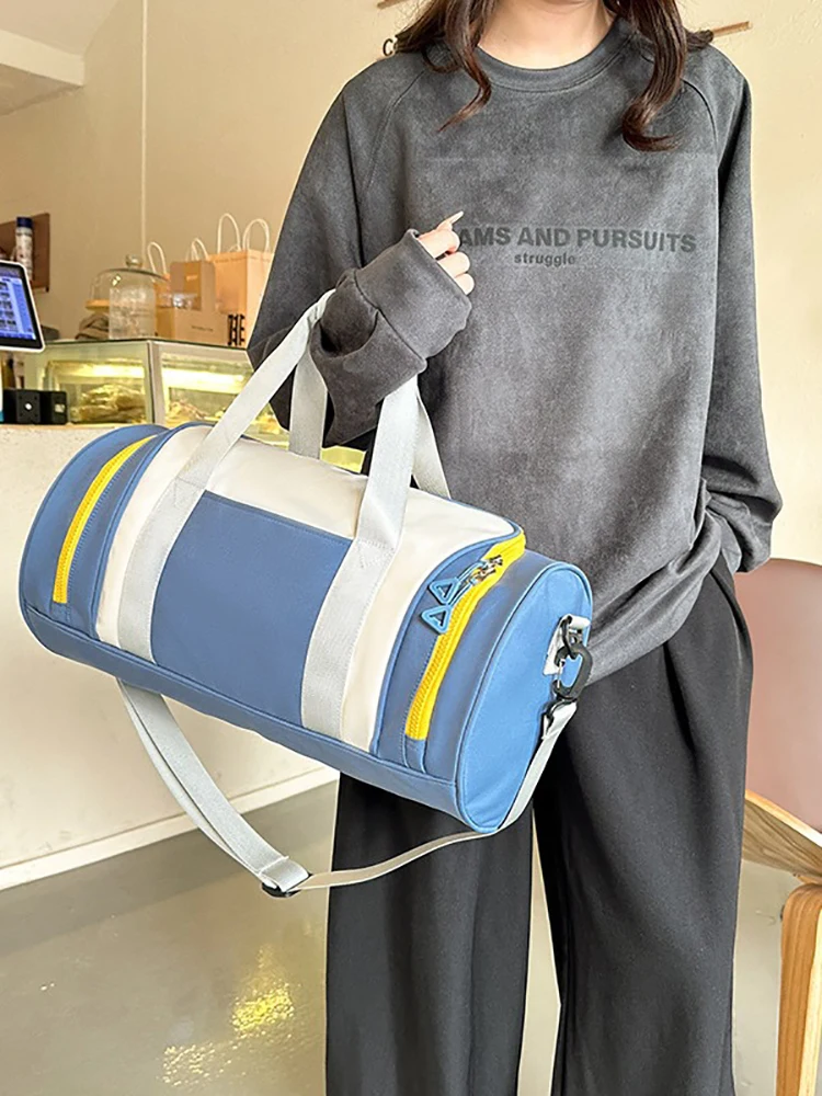 Women'S Gym Fitness Bag Fashion Yoga Travel Swim Ultralight Handbag Outdoor Duffle Sac De Sports Shoulder Weekend Tote Wash Bag