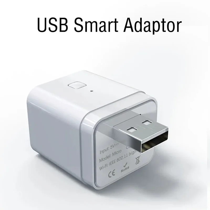อะแดปเตอร์อะแดปเตอร์ Micro USB อัจฉริยะ 5V WiFi Mini USB Power Adapter ทํางานร่วมกับ Tuya Alexa เฮ้ Google Alice สําหรับ Smart Home