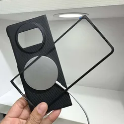 Case for Huawei Mate X3 Magsafe Magnetic Wireless Charging Carbon Aramid Fiber Fold Mobile Phone Protective Cover Protection