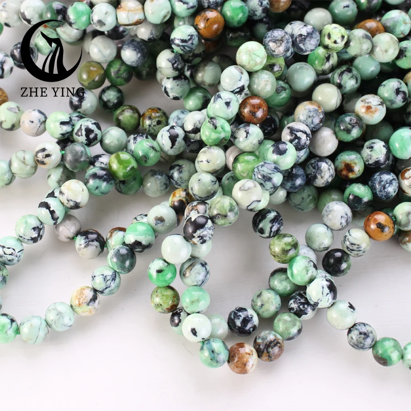 New Genuine Natural Australia Variscite Stone Round Loose Spacer Beads For Jewelry Making DIY Handmade Bracelets 6mm Accessories