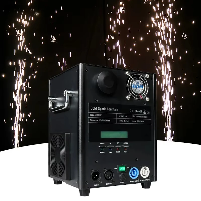 

650w Outdoor Indoor Cold Spark Firework Machine Stage Effect Dmx Machine for Events Stage Effect Wedding