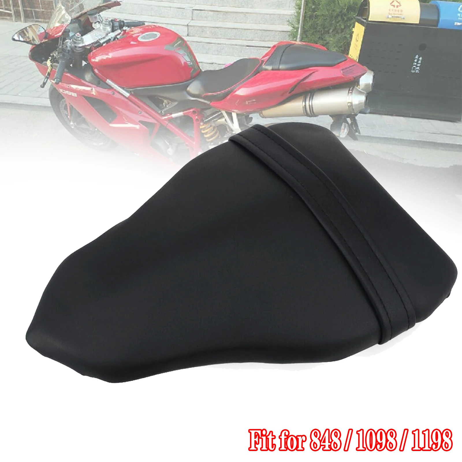 

Fit for 2007 - 2012 DUCATI 848 EVO 1098 1198 Panigale Motorcycle Rear Passenger Cushion Pillion Seat 2008 2009 2010 2011