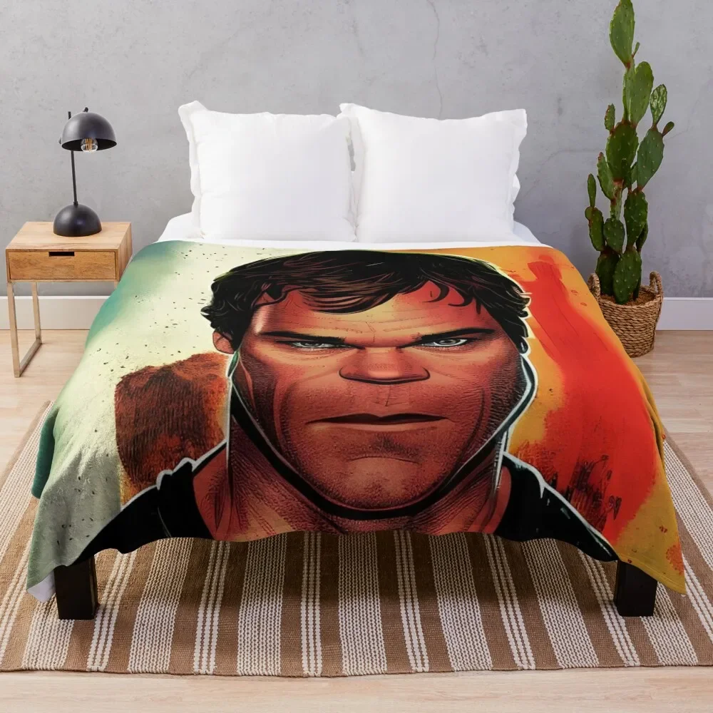 

Dexter Morgan is looking at you Throw Blanket Custom Blankets Sofas Of Decoration cosplay anime Fashion Sofas Blankets