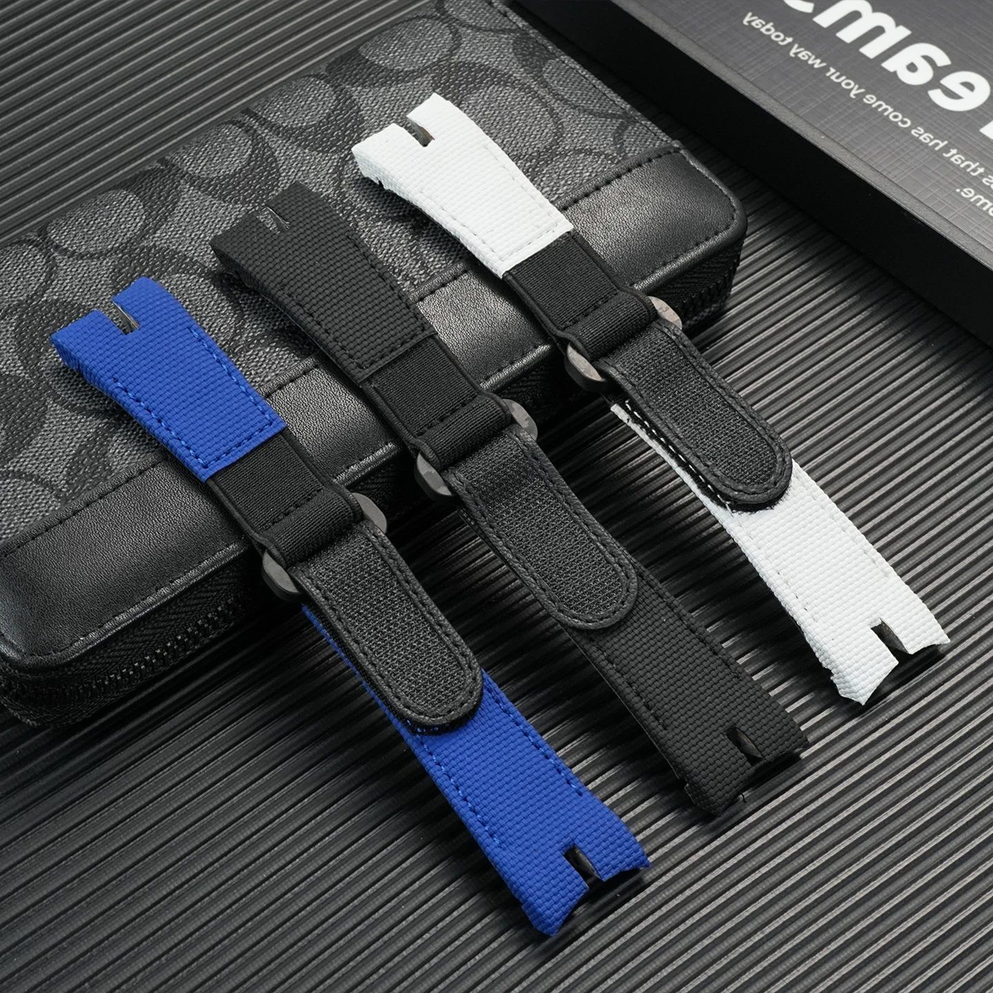Replacement 26mm Fluoroelastomer Watch Band for Roger Dubuis Excalibur Spider Men, Waterproof Sport Strap Accessory