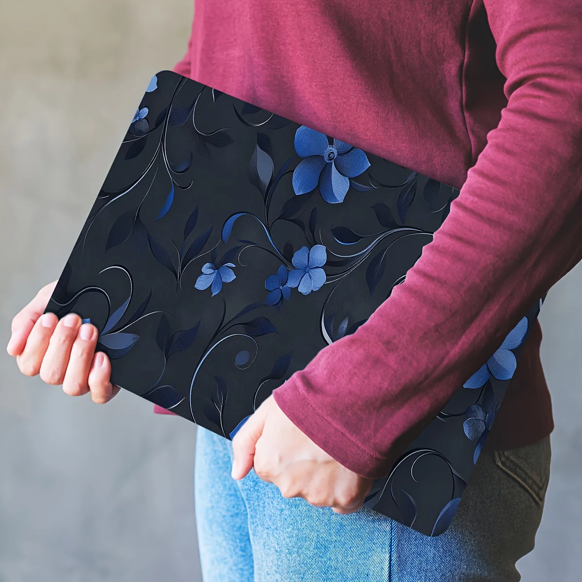 

Набор из 2 наклеек с узором в виде бабочек для ноутбука, универсальные одноразовые наклейки-скины для нетбуков