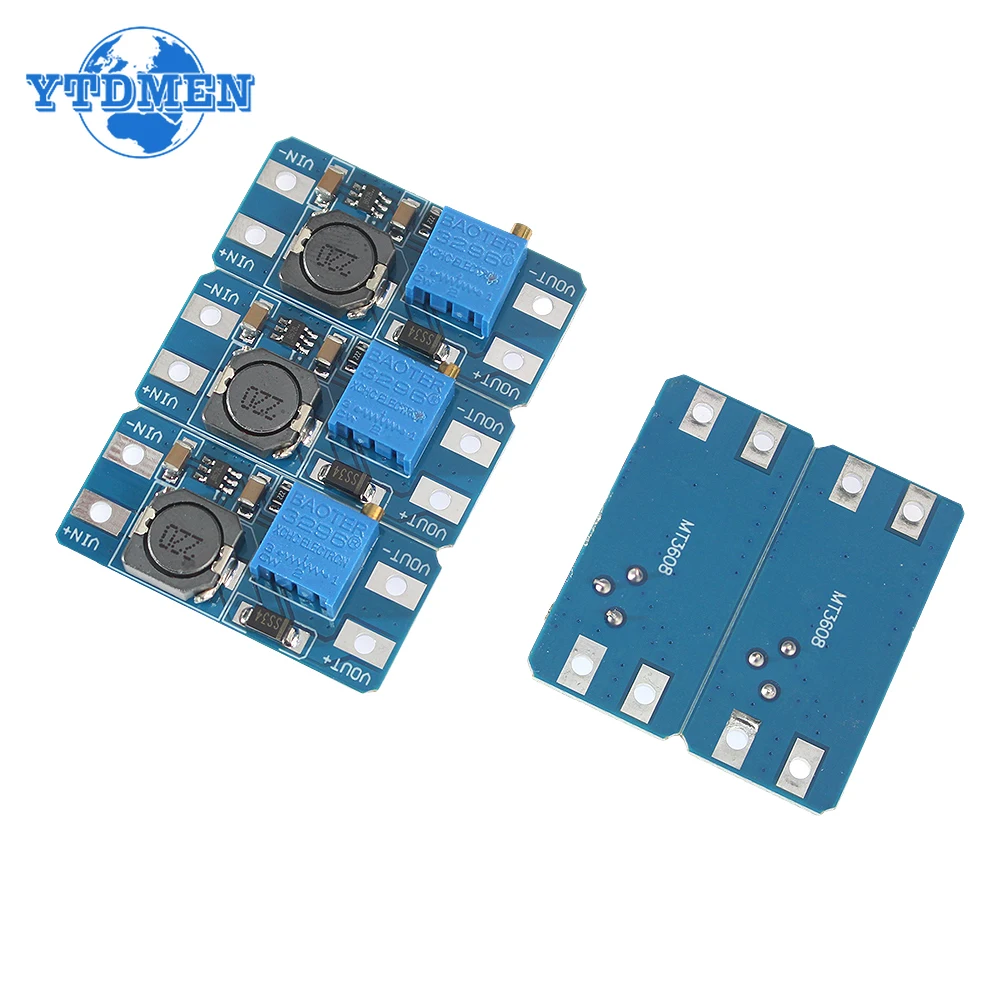 20PCS DC-DC MT3608 Module Kit Adjustable Boost Module 2A Boost Plate Step Up Modules 2V-24V To 5V 9V 12V 28V image 4