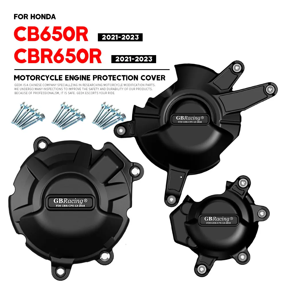 GB Racing Engine Cover CB650R CBR650R 2021~2024 For HONDA Motorcycle Alternator Clutch Protection Cover Accessories GBRacing