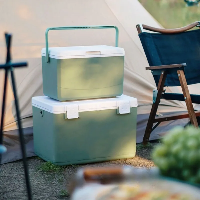 Commercial Portable Ice Cooler Box, Long Lasting Cold Retention Cool Chest for Car Trip, Camping Picnic and Stall Business