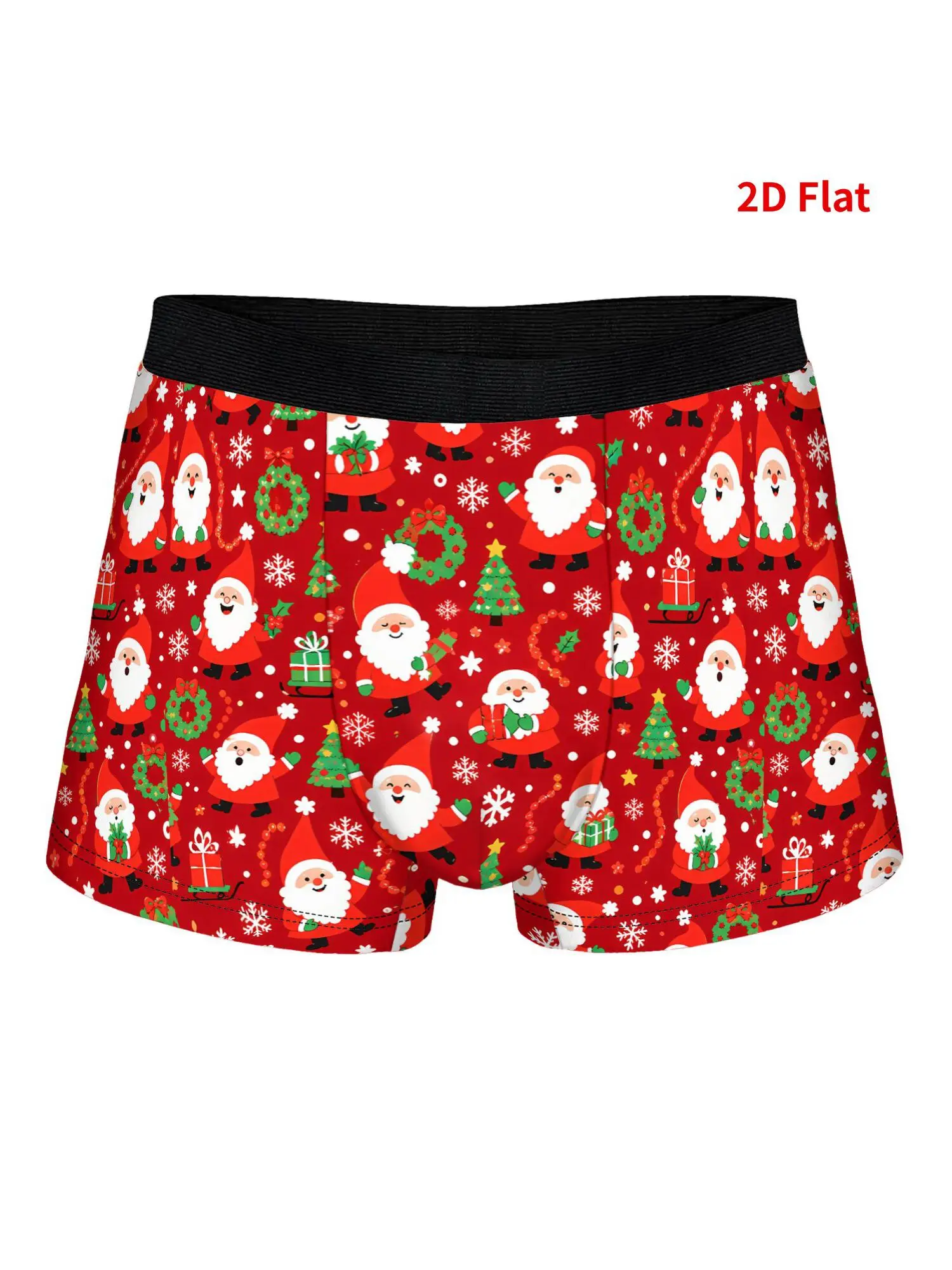 Christmas Santa Claus Holiday Men'S Novelty Underwear Comfortable Boxer Shorts for Casual & Playful Style