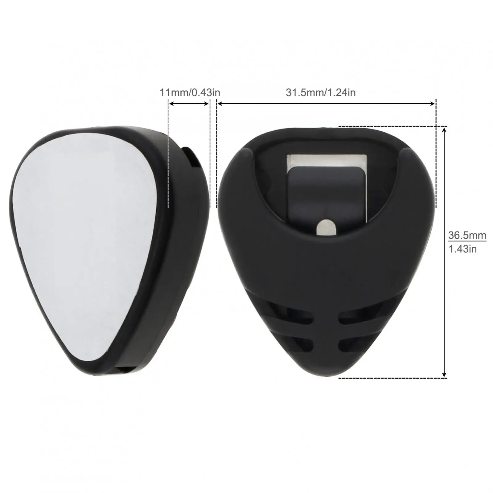 5 stücke Gitarre Picks Halter Kunststoff Stick-on Gitarre Pick Fall Elektrische Gitarre Zubehör für Bass Ukulele – Detail 9