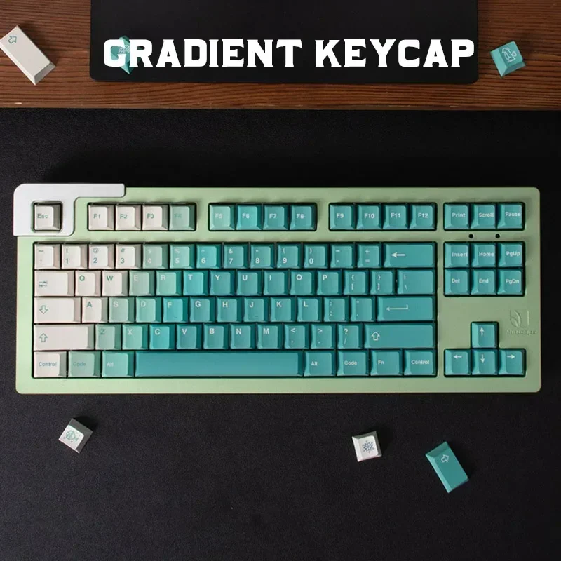 GMK Clone Gradient PBT Keycaps Cherry Dye Sub Keycap ส่วนบุคคลขนาดใหญ่ชุดสําหรับ Mx Switch Gaming คีย์บอร์ด FL750 NJ80