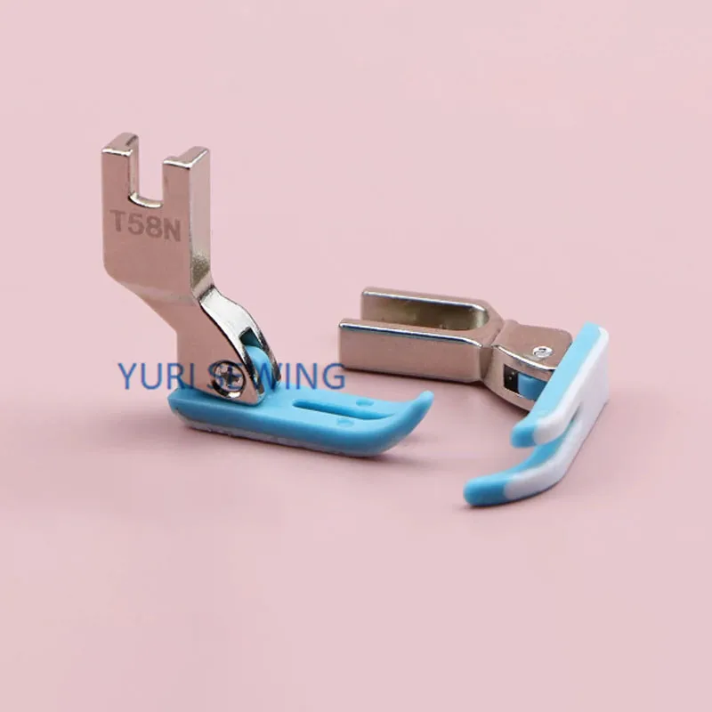 T58N plastic presser foot zipper narrow presser foot blue color high quality small pressure foot lockstitch industrial sewing