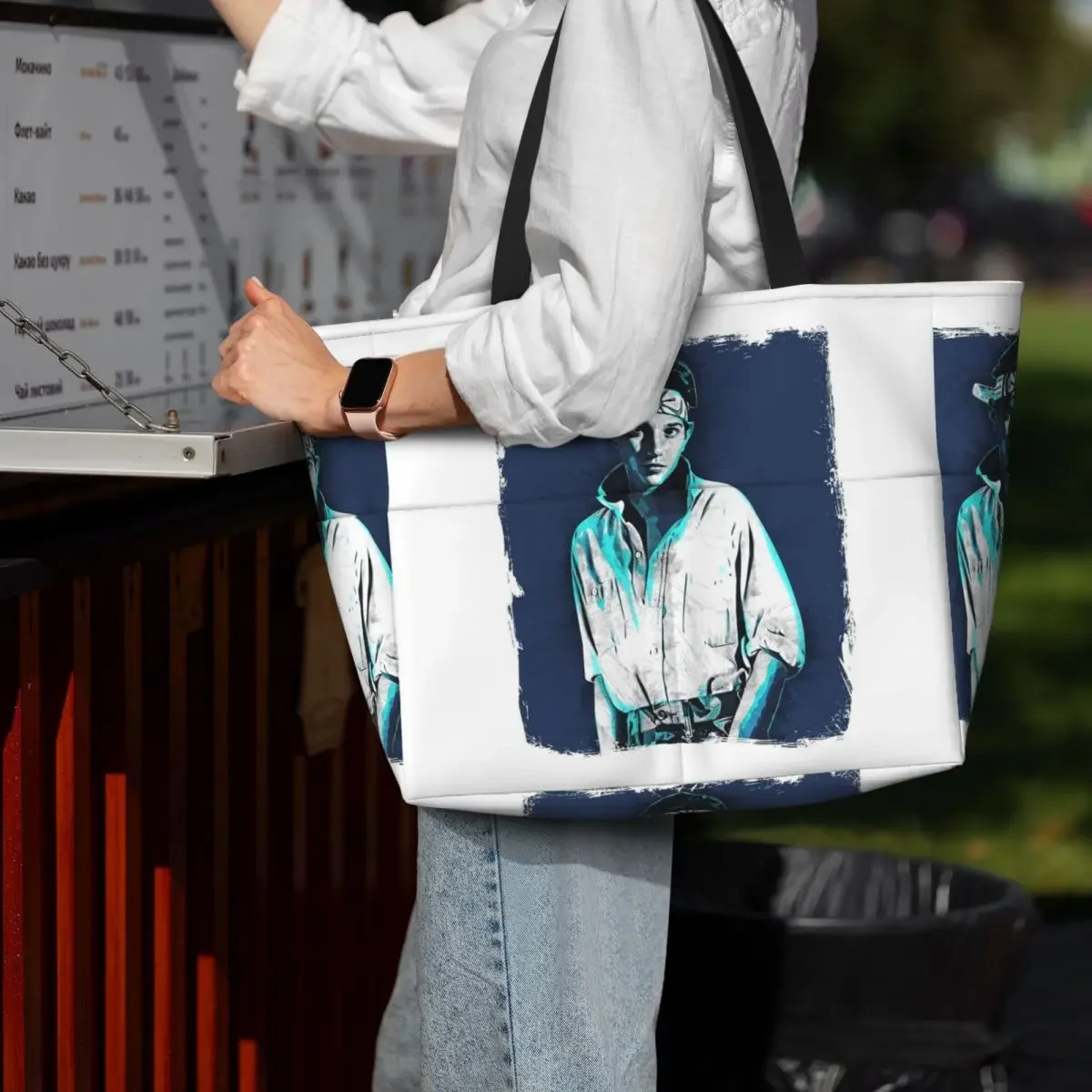 

Ralph Macchio - Karate Kid Beach Tote Bag Sport Gym Yoga Duffle Large Tote Bag Women Travel Bag Fitness bag