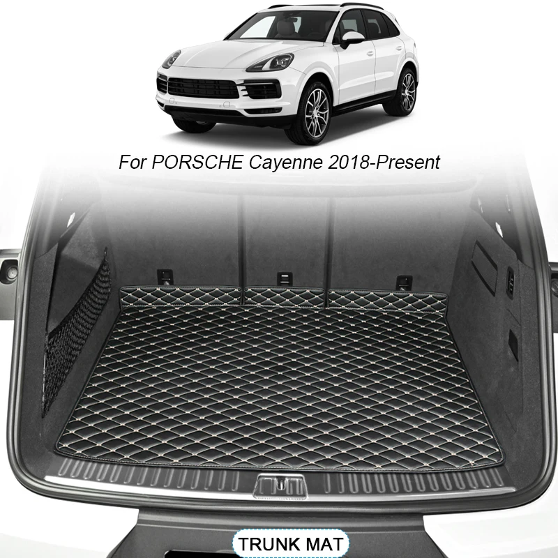 

For PORSCHE Cayenne 2018-2025 Custom Car Trunk Main Mats Waterproof Anti Scratch Non-slip Protect Cover Internal Auto Accessory