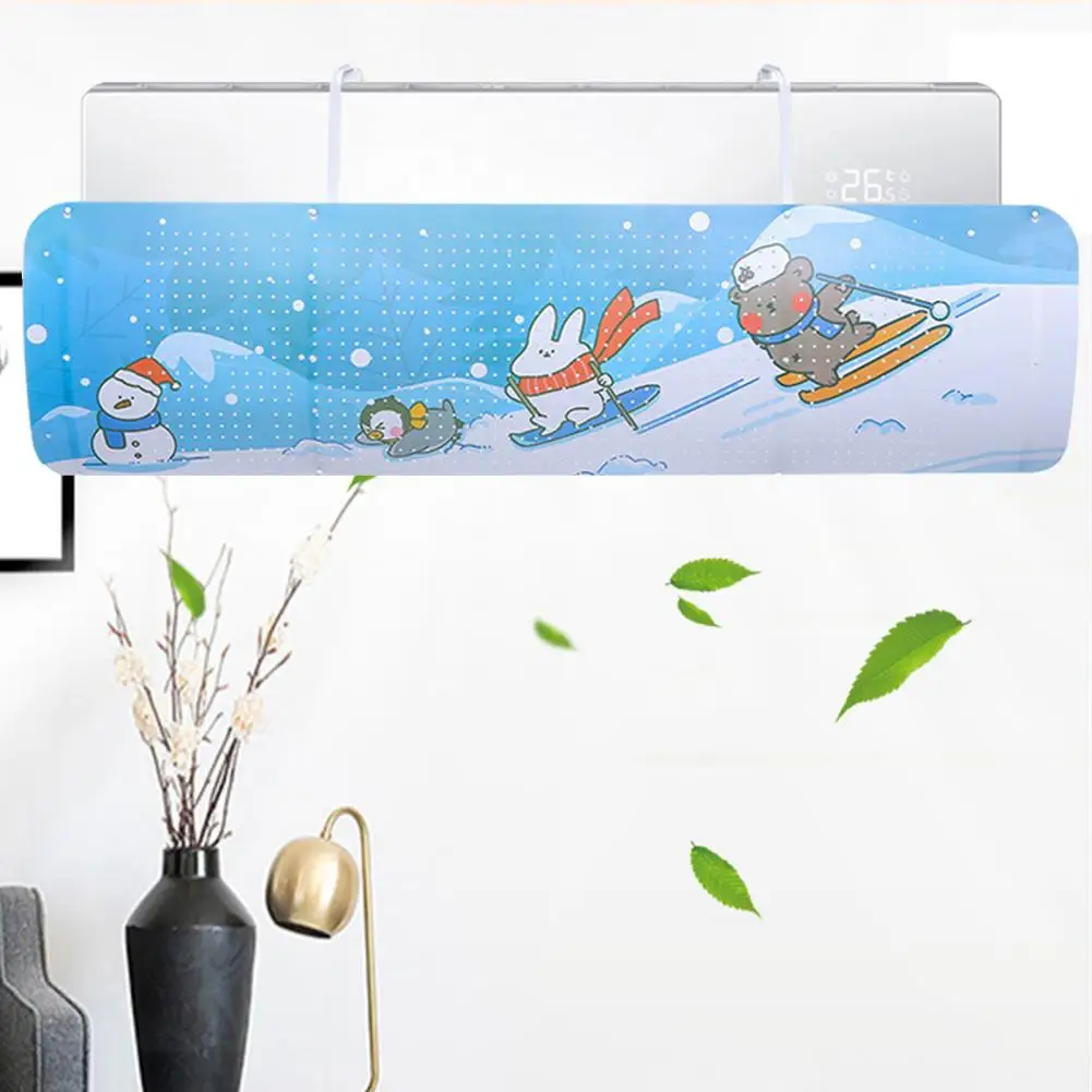 Air Conditioner Deflector Hanging Anti Direct Blowing Plastic Cartoon Design Air Conditioning Windshield Wind Baffle