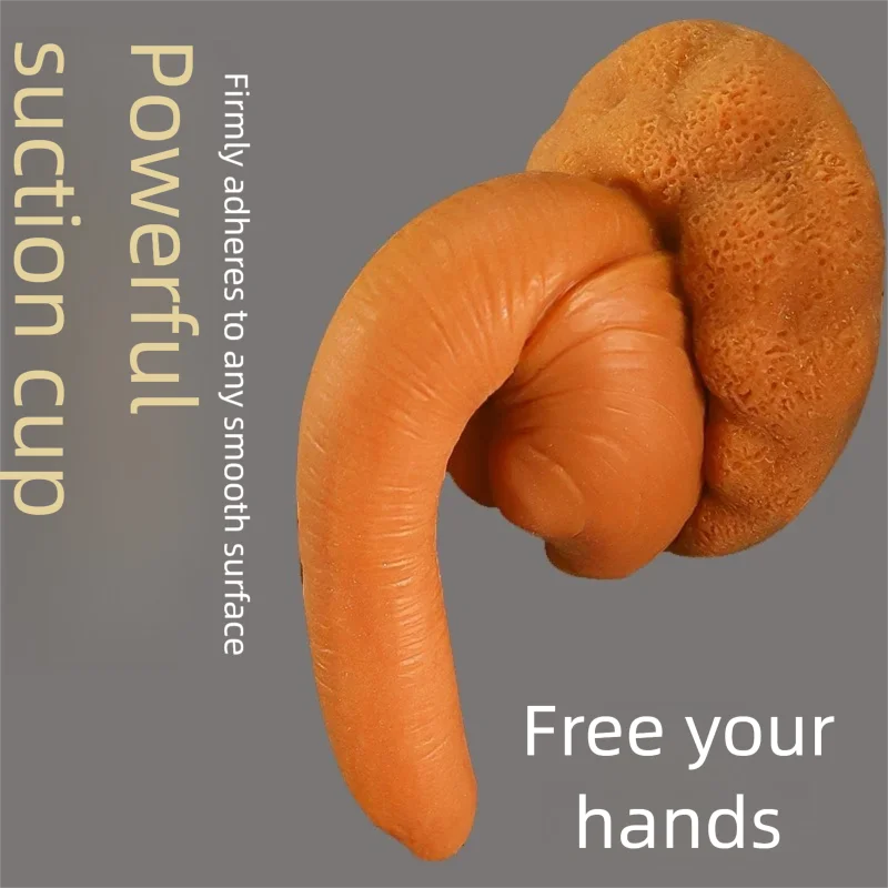 Homosexueller XL-Silikon-Analplug-Dildo, vaginaler Analdilatator, sexueller Missbrauch, Masturbation, Elefant, ziehend, Muschelform, Paar-Sexspielzeug