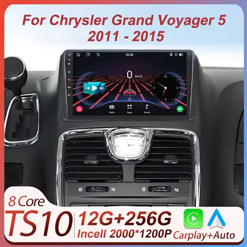 Stereo Head Unit Android For Chrysler Grand Voyager 5 2011 - 2015 For Dodge Grand Caravan 2008-2020 Carplay 8 Core RDS 5G Wifi