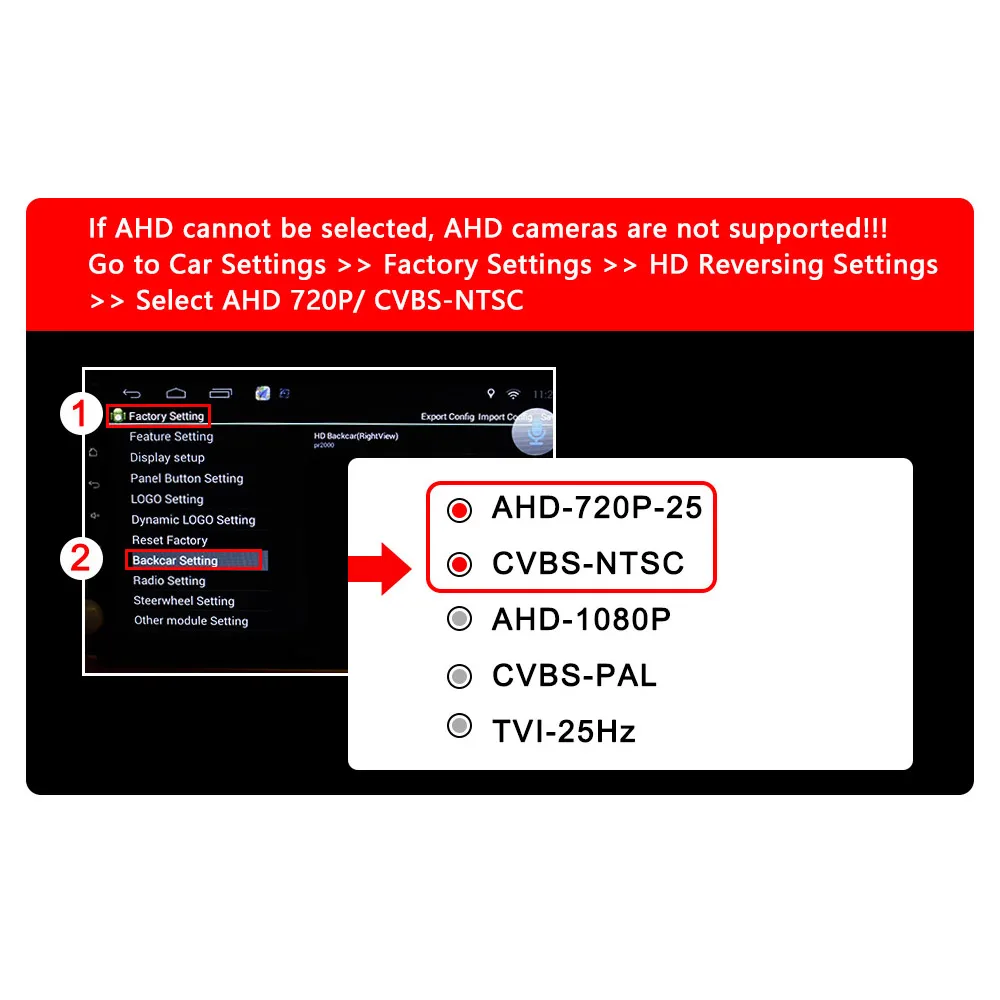 SMARTOUR CCD NTSC High Definition AHD Night Vision 170° Fisheye Lens Vehicle Reverse Backup Rear View 3 Control Camera Car
